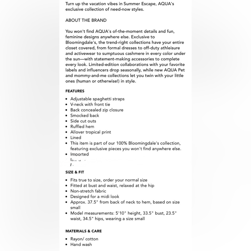 AQUA Linen Cut-Out Dress XS - Picture 2 of 16